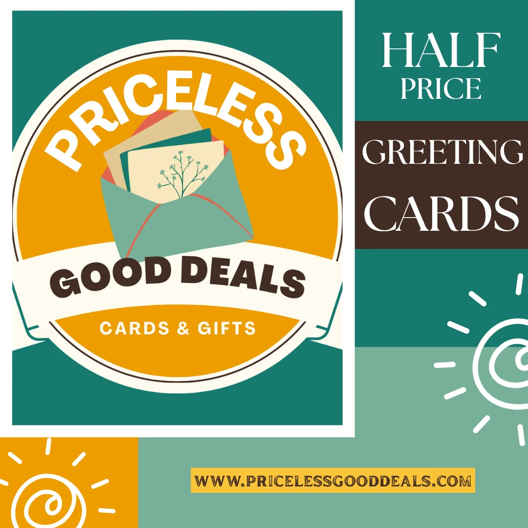 Priceless Good Deals Half-Price Greeting Cards Ad
